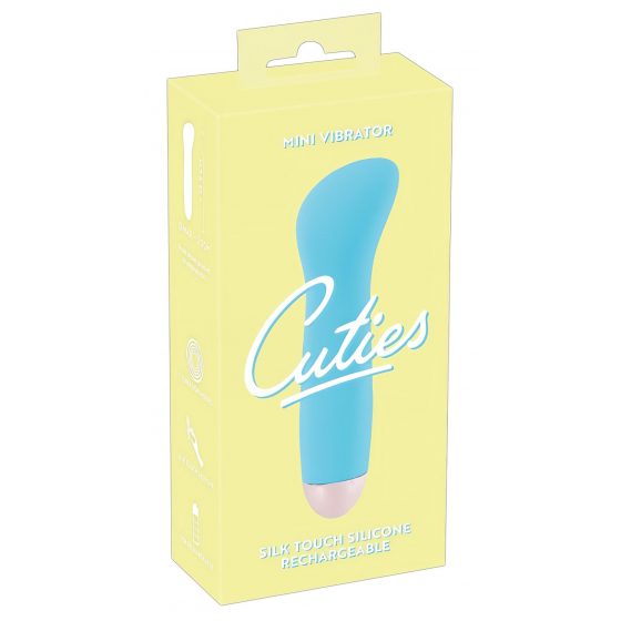 Cuties Mini Blue - nabíjací vibrátor na bod G (tyrkysový)