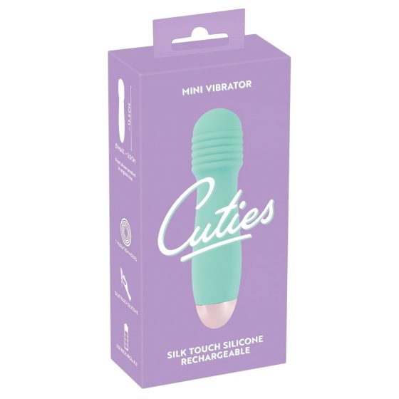 Cuties Mini Wand - nabíjací, mini masážny vibrátor (zelený)