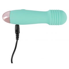   Cuties Mini Wand - nabíjací, mini masážny vibrátor (zelený)