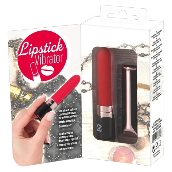 You2Toys Lipstick- nabíjací rúžový vibrátor (červeno-čierny)