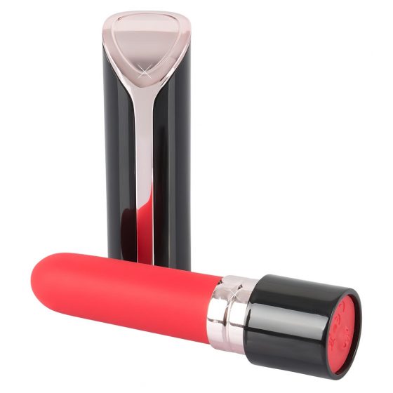 You2Toys Lipstick- nabíjací rúžový vibrátor (červeno-čierny)