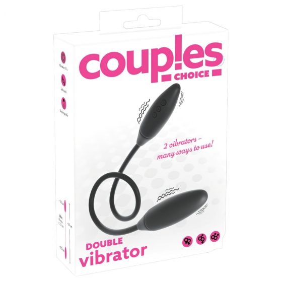 Couples Choice - nabíjací dvojitý vibrátor (čierny)