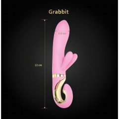   G-Vibe GRabbit - akumulátorový, 3-motorový vibrátor na bod G (ružový)