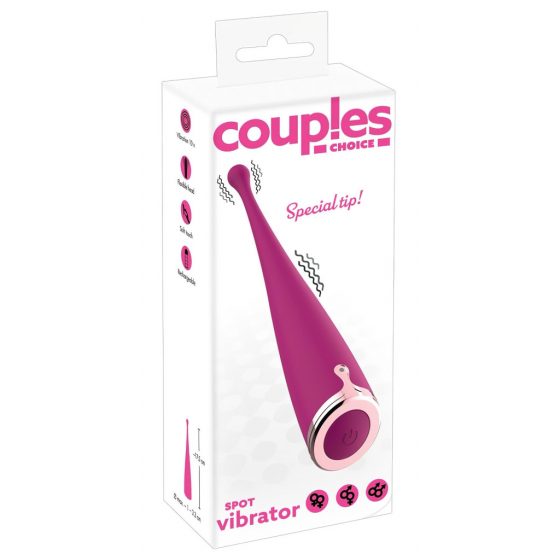 Couples Choice Spot Vibrator - nabíjací vibrátor na klitoris (ružový)