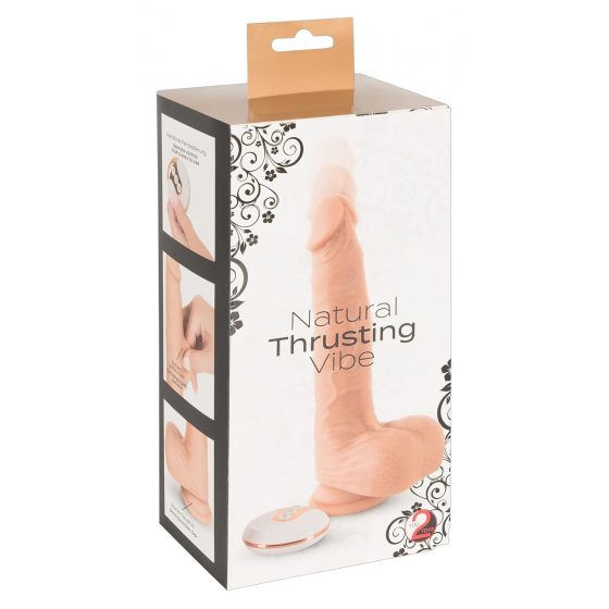 You2Toys - Natural - Rechargeable, Remote-Controlled Thrusting Vibrator (Natural)