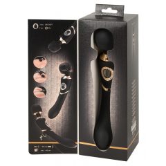   Cleopatra Wand Massager - vodotesný, nabíjací masážny vibrátor (čierny)