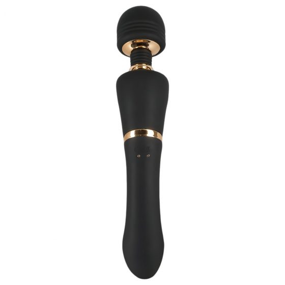 Cleopatra Wand Massager - vodotesný, nabíjací masážny vibrátor (čierny)