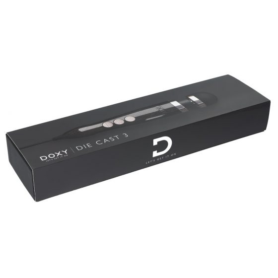 Doxy Die Cast 3 Wand - výkonný masážny vibrátor (čierny)