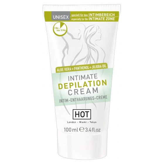 HOT Intimate - intímny depilačný krém so stierkou (100ml)