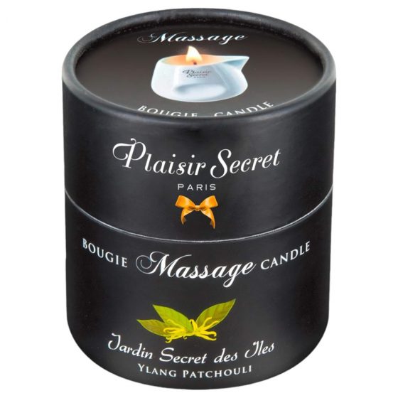 Plaisirs Secrets Ylang Patchouli - masážna sviečka (80 ml)