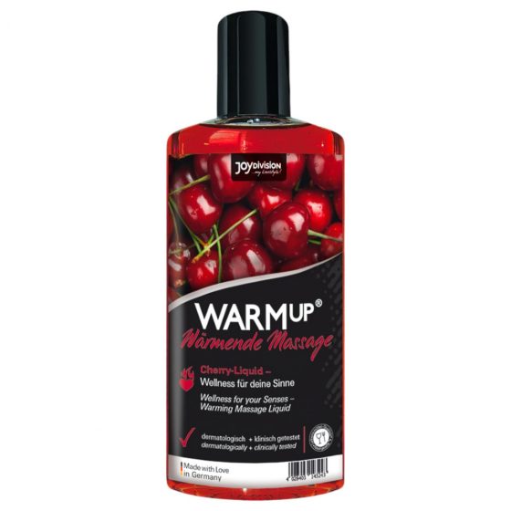 JoyDivision Warm Up Cherry - hrejivý masážny olej čerešňový (150ml)