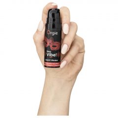   Orgie Sexy Vibe HOT - jahodový, hrejivý tekutý vibrátor (15 ml)