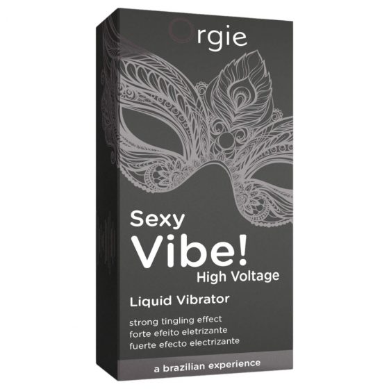 Orgie Sexy Vibe High Voltage - unisex tekutý vibrátor (15 ml)