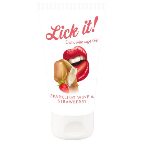 Lick it! - 2in1 jedlý lubrikant - šampanské-jahoda (50ml)