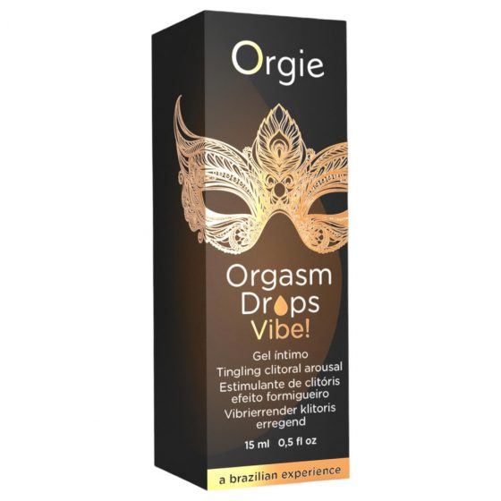 Orgie Orgasm Drops Vibe - stimulačný intímny gél pre ženy (15 ml)