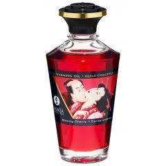 Shunga - hrejivý masážny olej - čerešňa (100 ml)