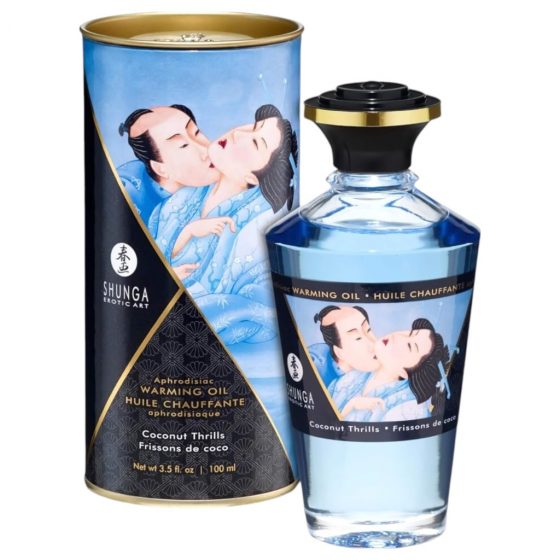 Shunga - hrejivý masážny olej - kokosový (100 ml)