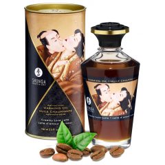 Shunga - hrejivý masážny olej - krémové latte (100 ml)