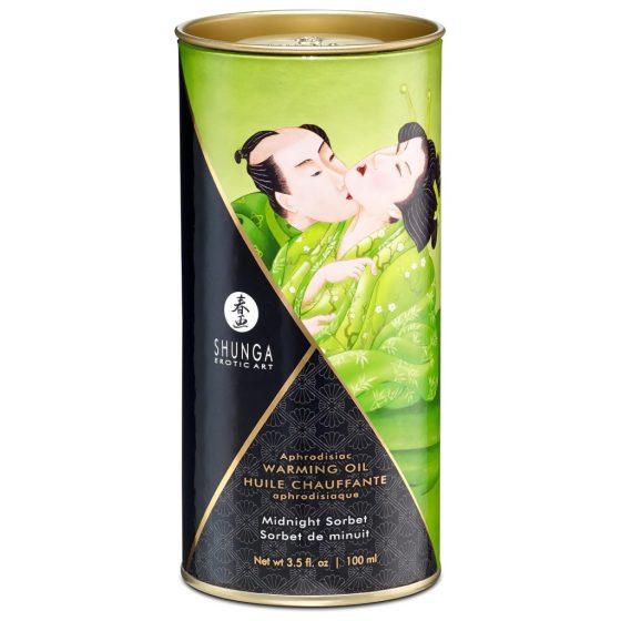 Shunga - hrejivý masážny olej - polnočný sorbet (100 ml)