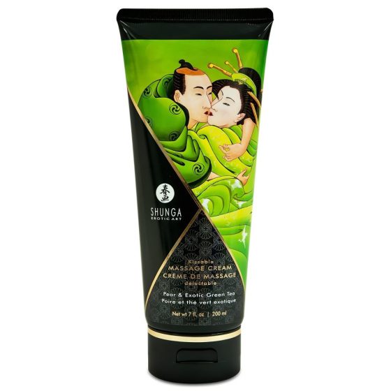 Shunga - masážny krém - hruška (200ml)