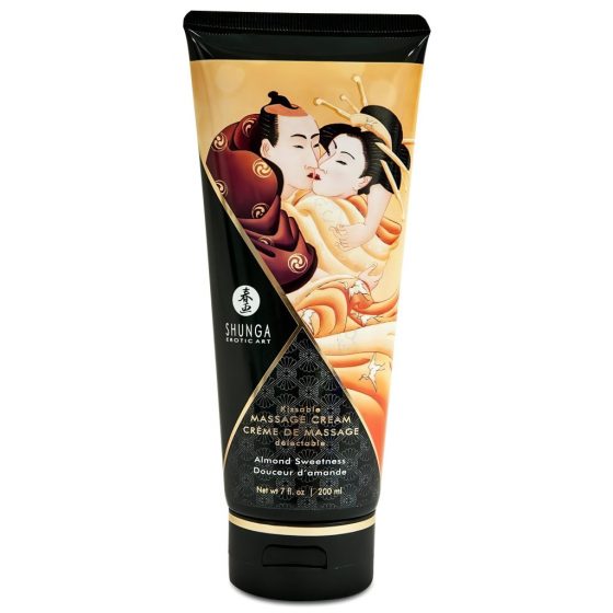 Shunga - masážny krém - sladké mandle (200 ml)