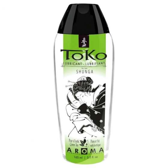 Shunga Toko - ochutený lubrikant na báze vody (hruškový zelený čaj) - 165ml