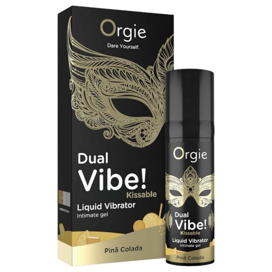 Orgie Dual Vibe! - tekutý vibrátor - Pinã Colada (15 ml)