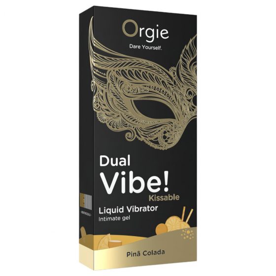 Orgie Dual Vibe! - tekutý vibrátor - Pinã Colada (15 ml)