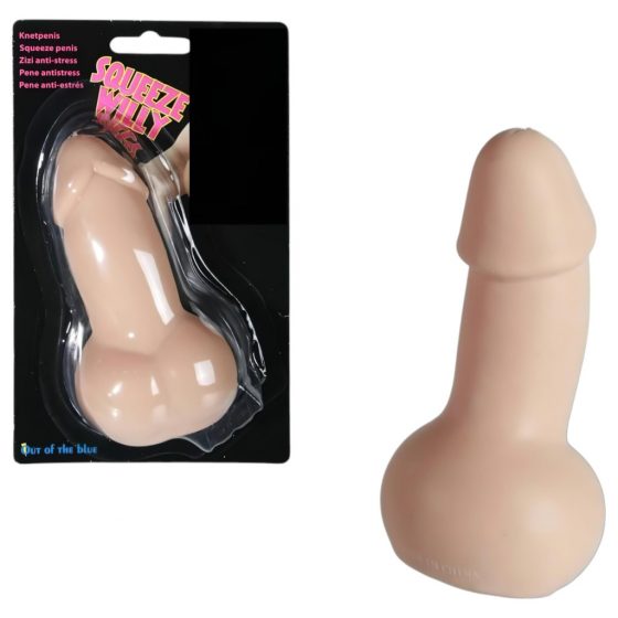 Penis Stress Ball Squeeze Willy - antistresová loptička tvar penis (telová farba)