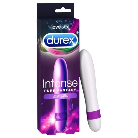 Durex Intense Pure Fantasy - tyčový vibrátor (biela)