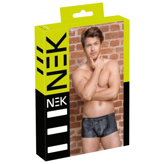 NEK - boxerky z hadej kože (čierne)