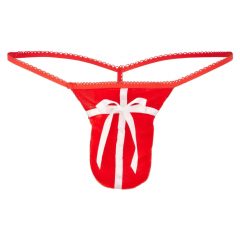   Svenjoyment Men's String - pánske tanga plné prekvapení - červené (S-L)