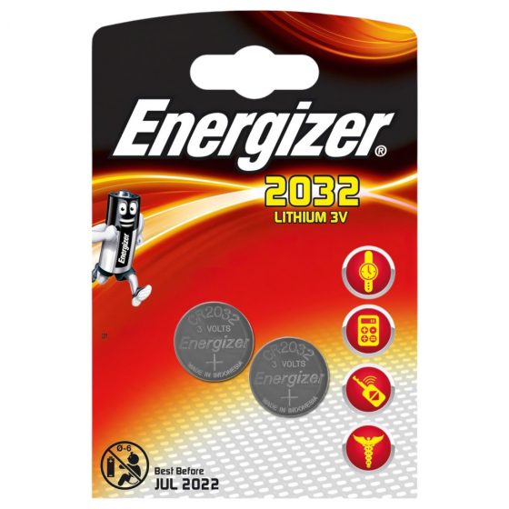 Gombíkové batérie Energizer CR2032 (2ks)