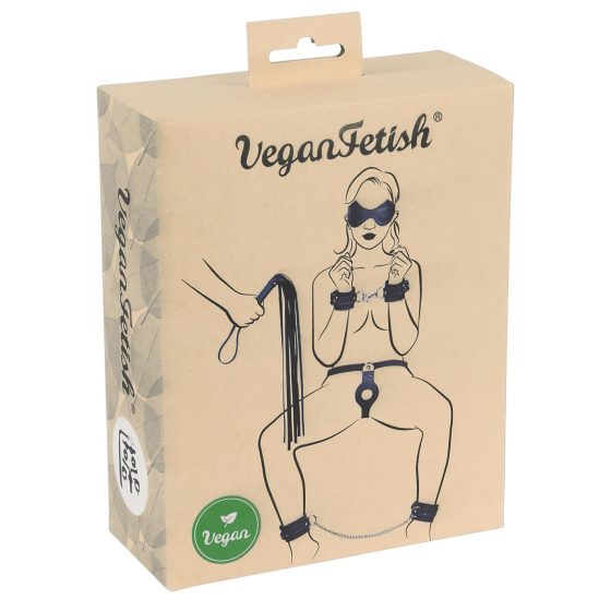 Vegan Fetish - viazacia súprava (7 kusov) - čierna