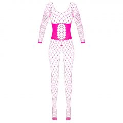 Cottelli - sieťované bodystocking (ružová) - S-L