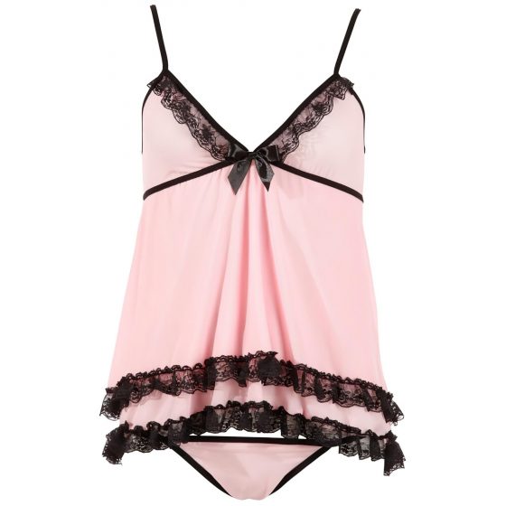 Cottelli Babydoll Rosa - babydoll (ružové)