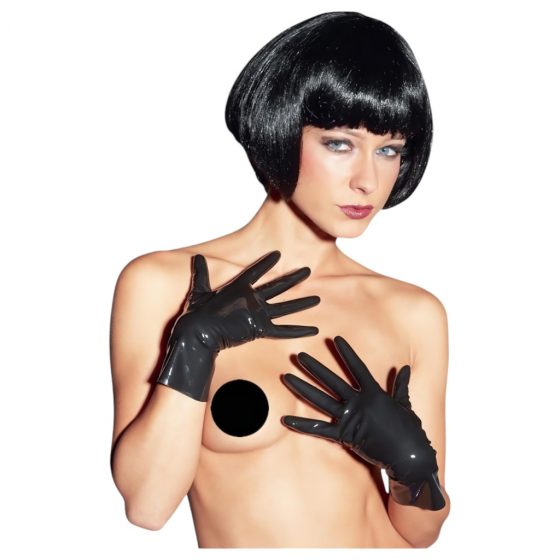 LATEX - krátke unisex rukavice (čierne)