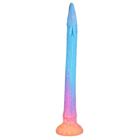 OgazR XXL Eel - fluorescenčné análne dildo - 47 cm (ružové)