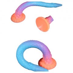   OgazR XXL Eel - fluorescenčné análne dildo - 47 cm (ružové)