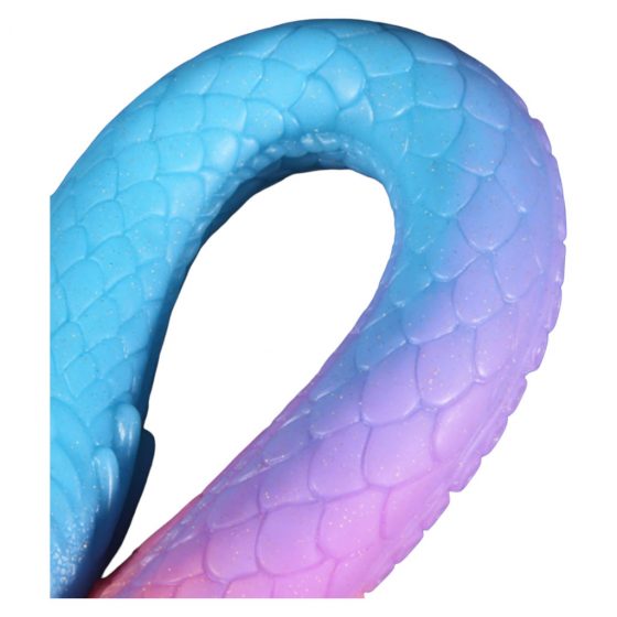 OgazR XXL Eel - fluorescenčné análne dildo - 47 cm (ružové)