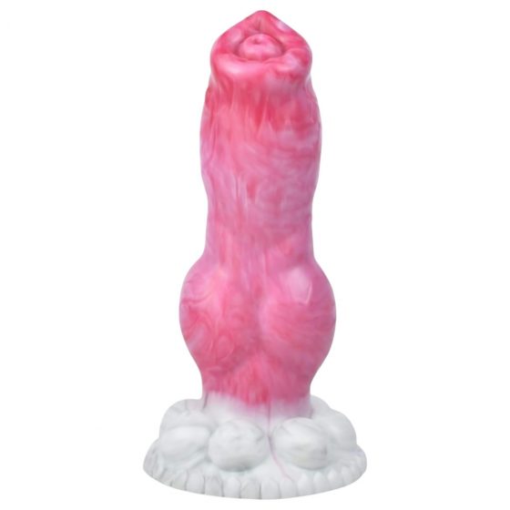 Animalorny Buldog - psí penis dildo - 17 cm (ružový)