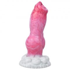 Animalorny Buldog - psí penis dildo - 17 cm (ružový)