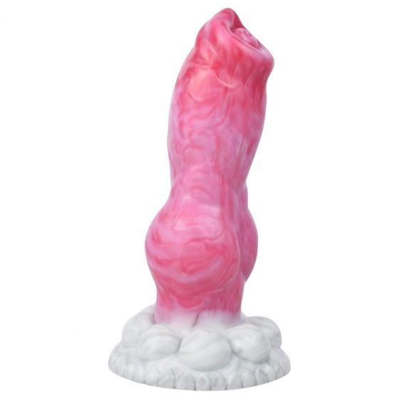 Animalorny Buldog - psí penis dildo - 17 cm (ružový)