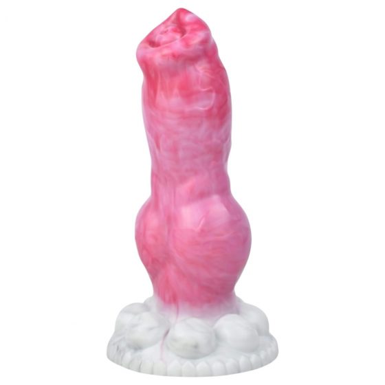 Animalorny Buldog - psí penis dildo - 17 cm (ružový)