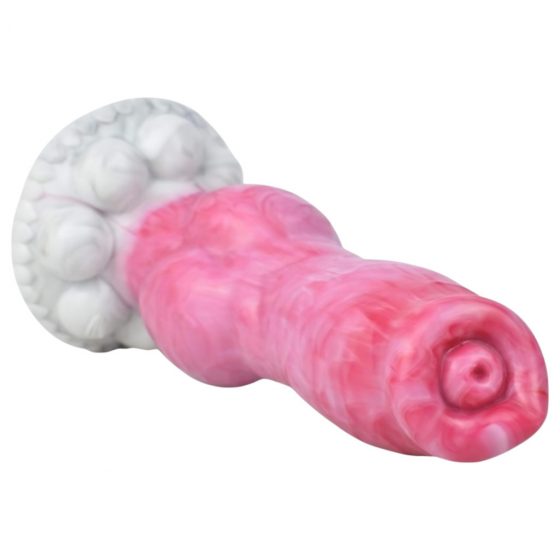 Animalorny Buldog - psí penis dildo - 17 cm (ružový)