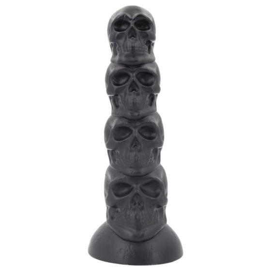 Toppedmonster - dildo s lebkou - 22 cm (čierne)