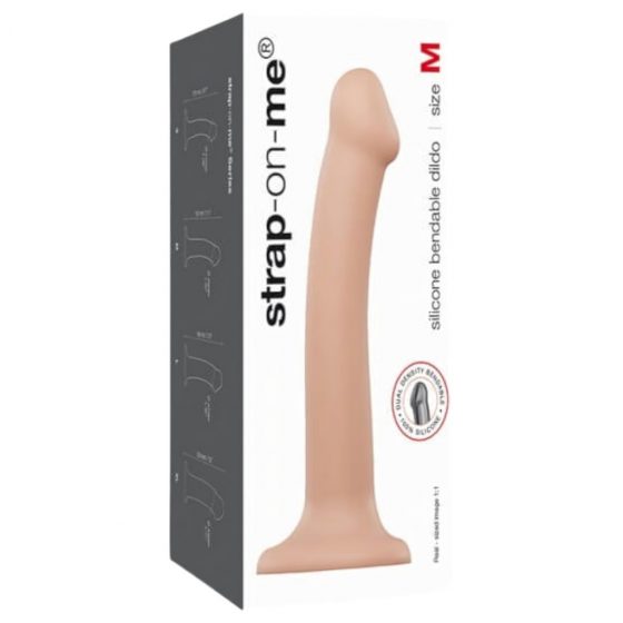 Strap-on-me M - dvojvrstvové realistické dildo - stredné (prírodné)