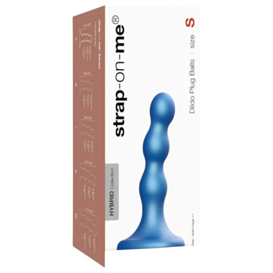 Strap-on-me Balls S - guľovité dildo s nožičkami (modré)