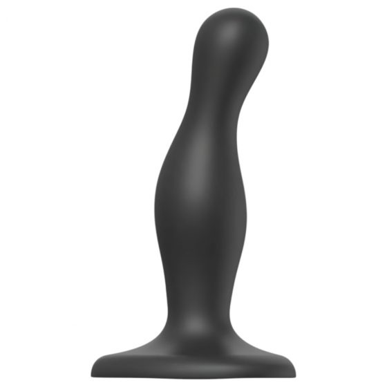 Strap-on-me Curvy S - zvlnené dildo s nožičkami (čierne)