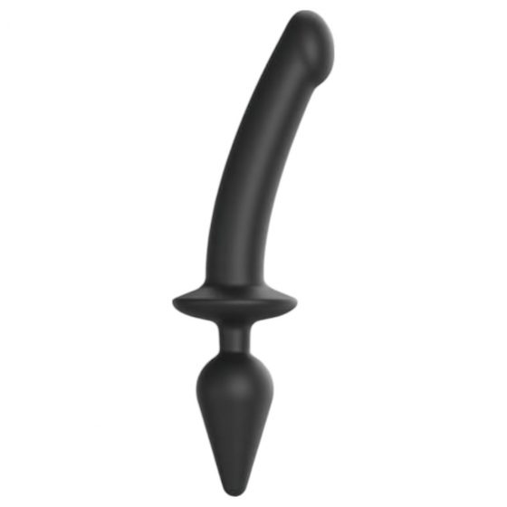 Strap-on-me Swith Semi-Realistic XXL - silikónové dildo 2v1 (čierne)